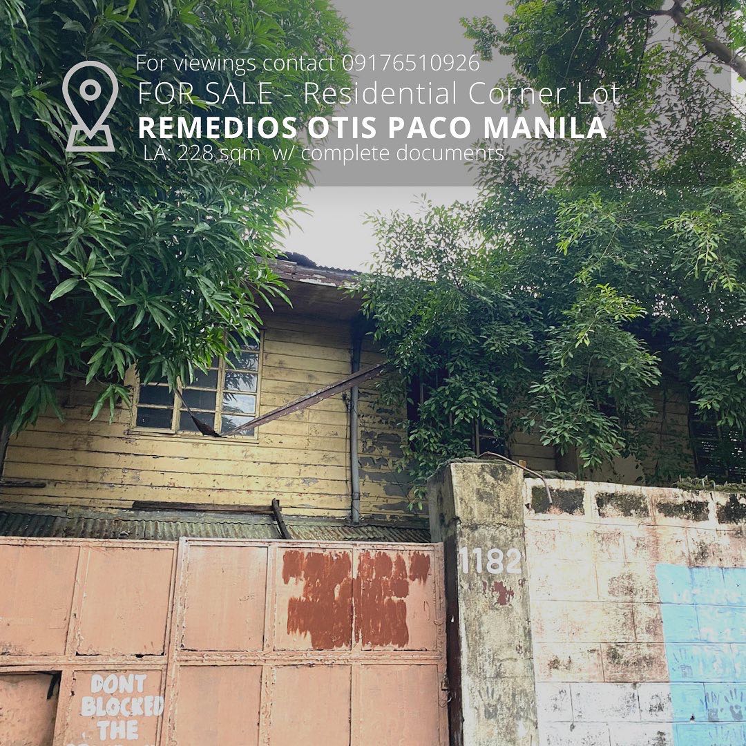 Below Market Value Residential Lot in Paco Otis Manila P15.6M (negotiable), Property, For Sale