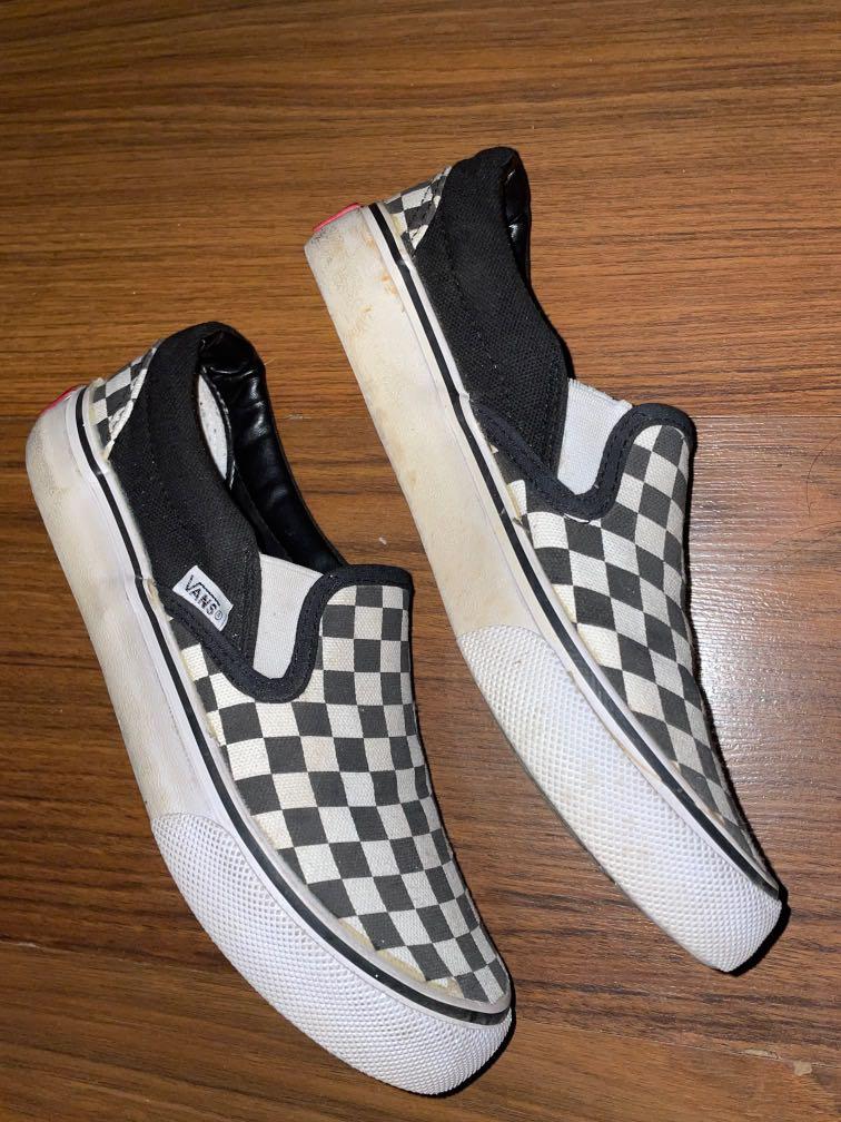 Black and white Checkered Vans Size 6 Women s Fashion Footwear