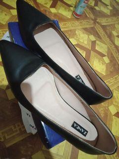 Black Flat shoes Doll shoes Zanea