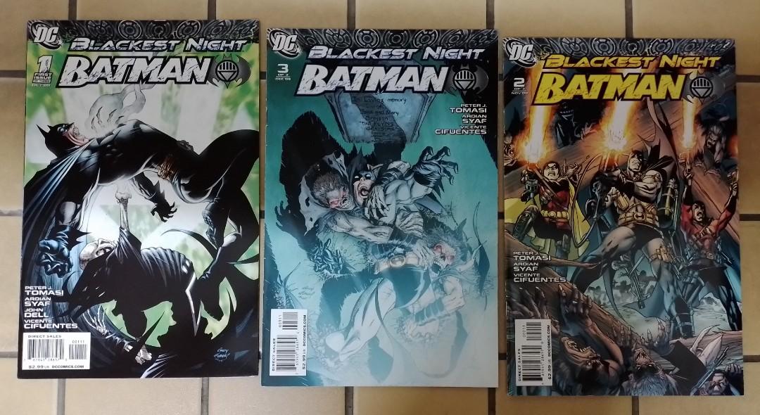 Blackest Night: Batman - 1,2,3 ( Andy Kubert ! - Cover Art ) DC Comics,  Hobbies & Toys, Books & Magazines, Comics & Manga on Carousell