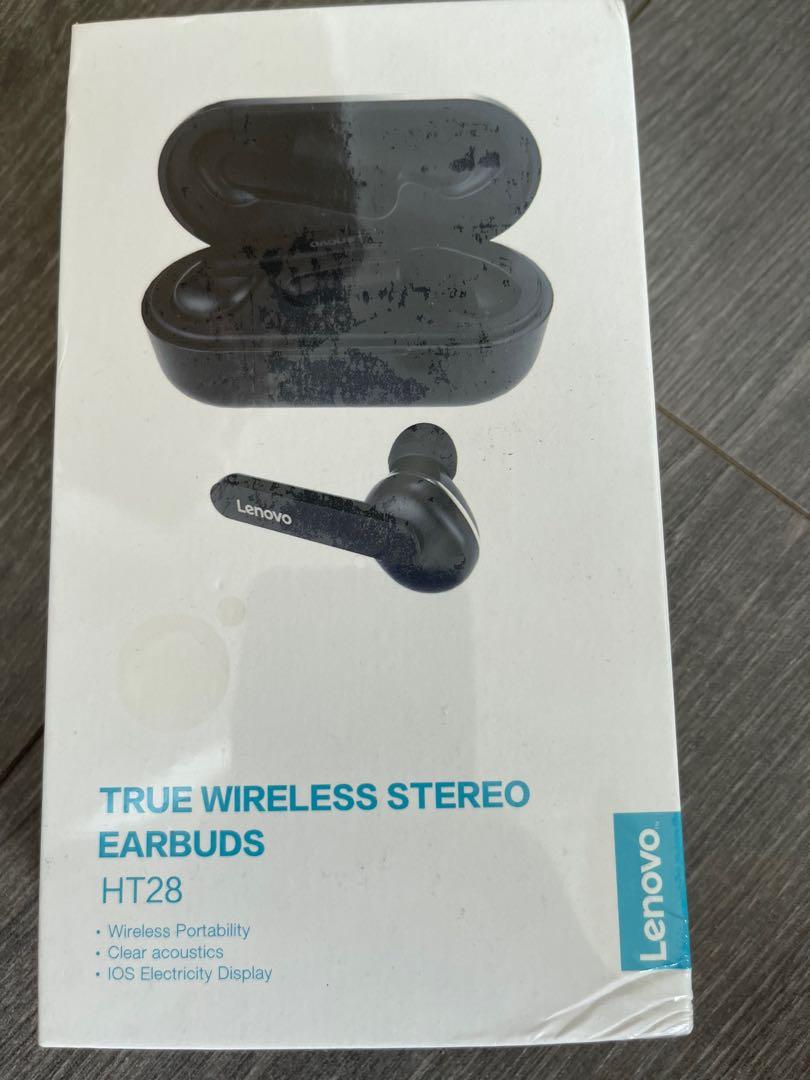 BN Lenovo HT28 true wireless stereo earbuds Audio Earphones on