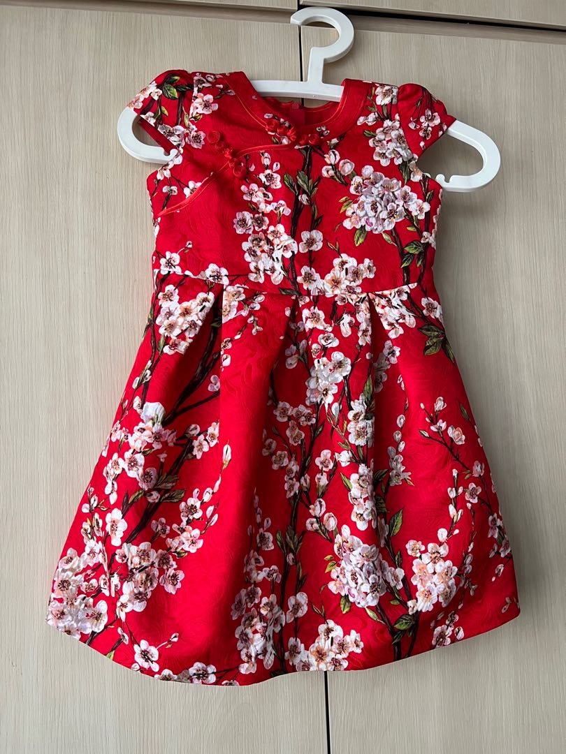 Red girl brand dress hotsell