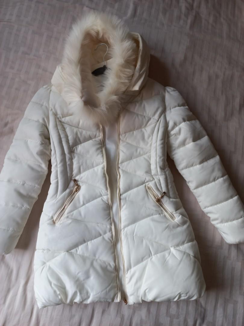 White sale winter parka