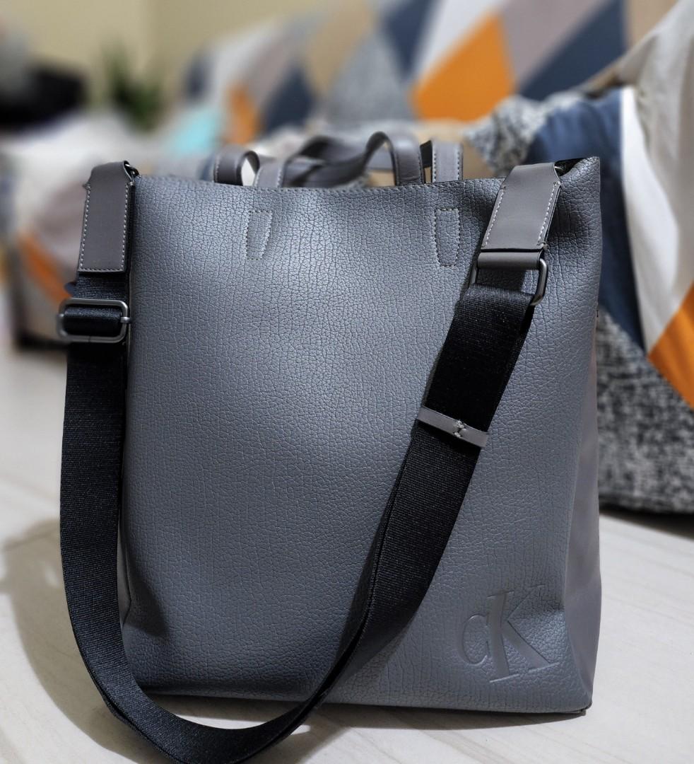 Calvin Klein Crossbody Bag for Men - Grey price in Saudi Arabia, Souq  Saudi Arabia