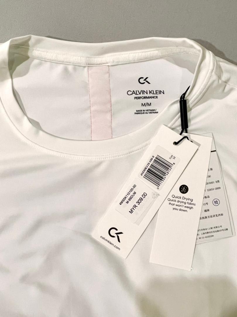 Calvin Klein Performance Tshirt New with tag (M), Men's Fashion, Tops &  Sets, Tshirts & Polo Shirts on Carousell