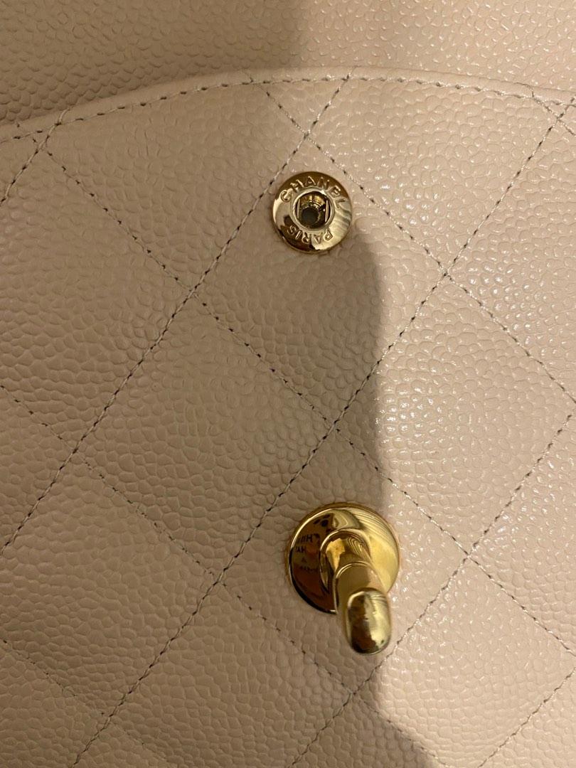 Chanel Jumbo Caviar (beige, GHW), Luxury, Bags & Wallets on Carousell