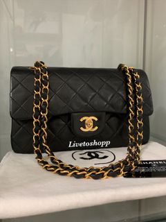 FULL SET! Chanel Classic Vintage Small Flap bag with 24K gold hardware,  Luxury, Bags & Wallets on Carousell