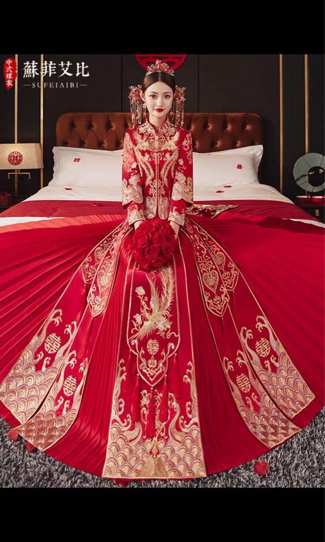 Chinese traditional wedding costume hotsell