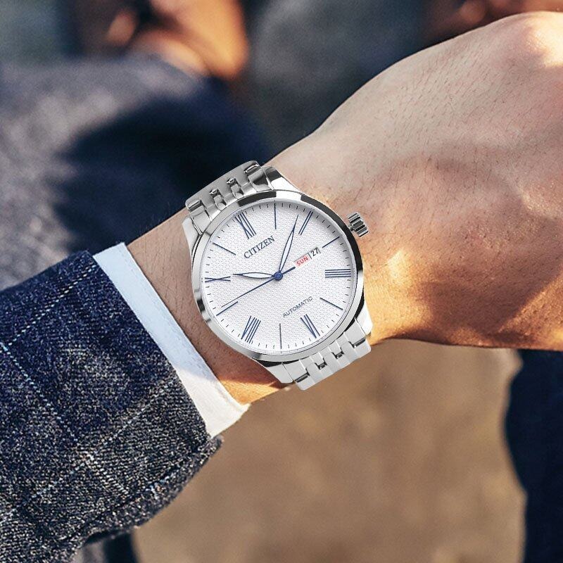 Citizen NH8350 59B Mechanical Automatic White Analog Men s Watch