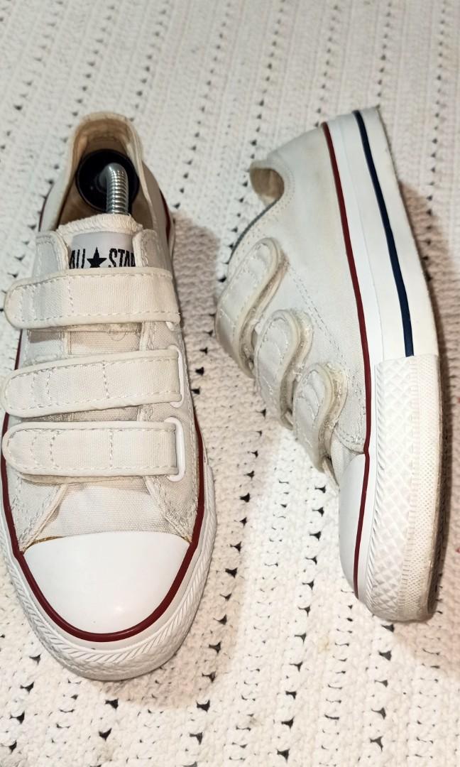 Converse 3 top strap white