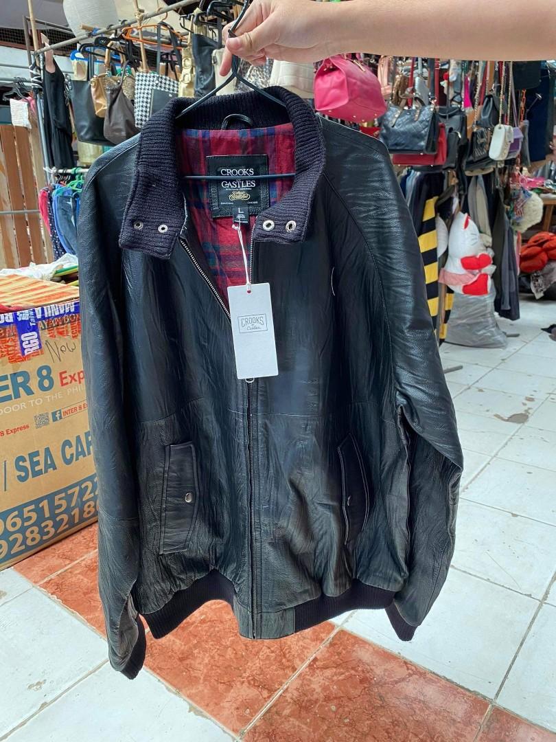 Crooks and 2025 castles leather jacket