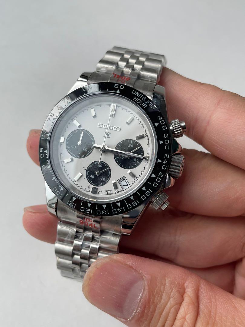 Custom Seiko Mod Quartz Panda Daytona, Men's Fashion, Watches &  Accessories, Watches on Carousell