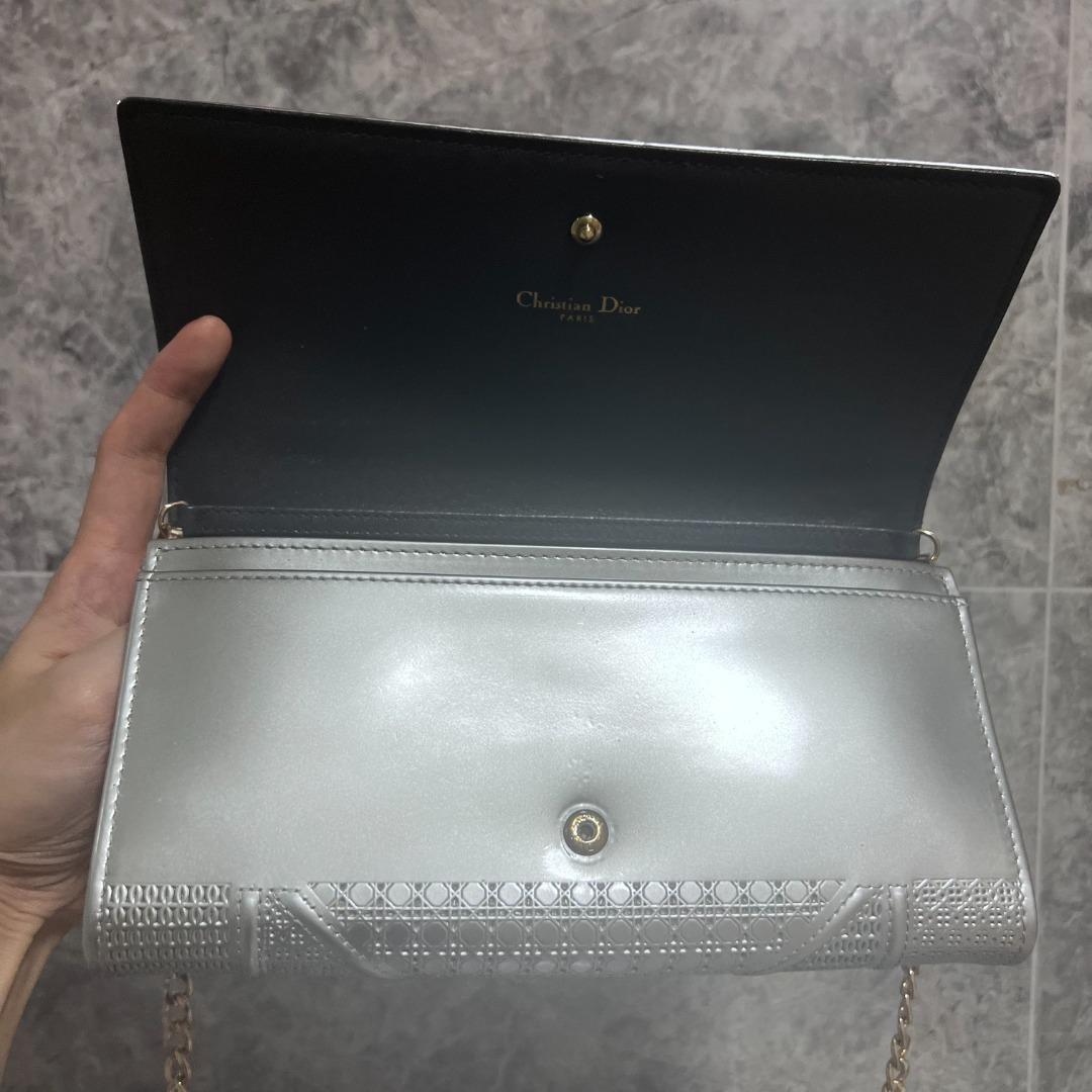 Dior Diorama Wallet On Chain WOC Silver Chain Wallet, Luxury, Bags