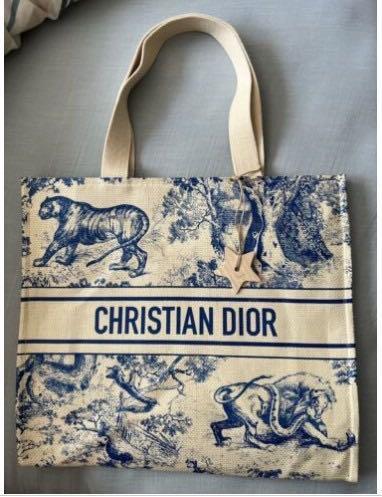 DIOR Dioriviera Summer 2022 PINK BEACH TOTE VIC GIFT WOODEN STAR CHARM NEW!