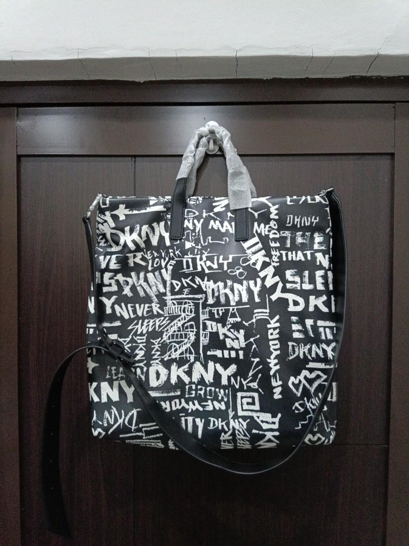 DKNY graffiti Tote Bag Barang Mewah Tas Dompet di Carousell