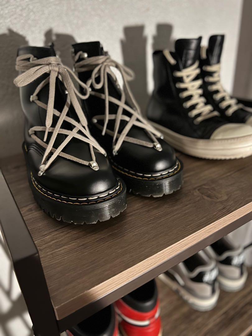 Rick Owens × Dr. Martens 1460 8ホールブーツ - 靴