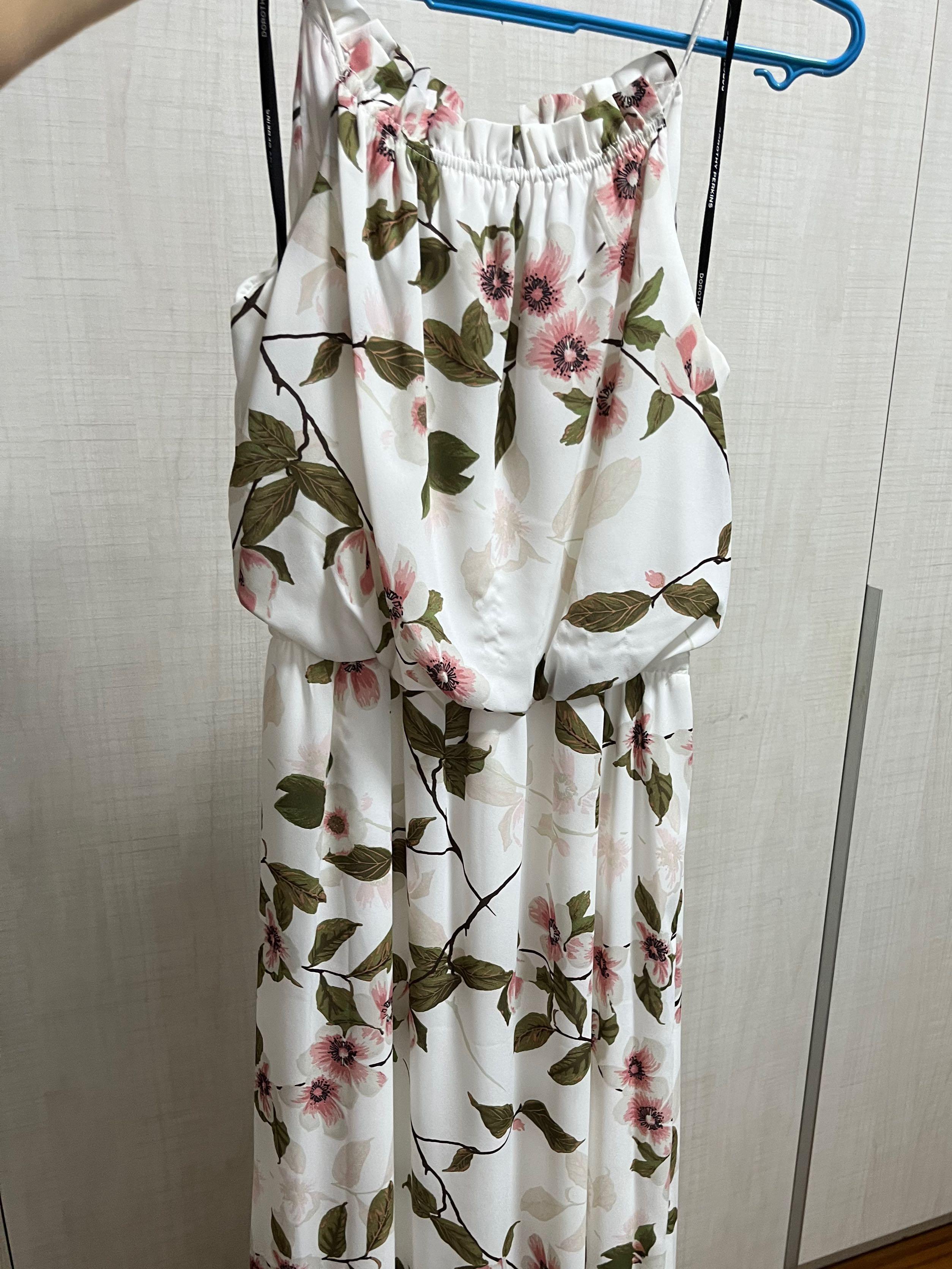 Dorothy Perkins Halter Neck Floral Maxi Dress Women s Fashion Dresses Sets Evening dresses gowns on Carousell