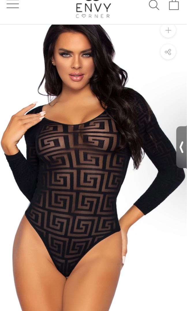 Envy Corner Mosaic Snap Crotch Bodysuit #Septembersale, Women's Fashion,  New Undergarments & Loungewear on Carousell