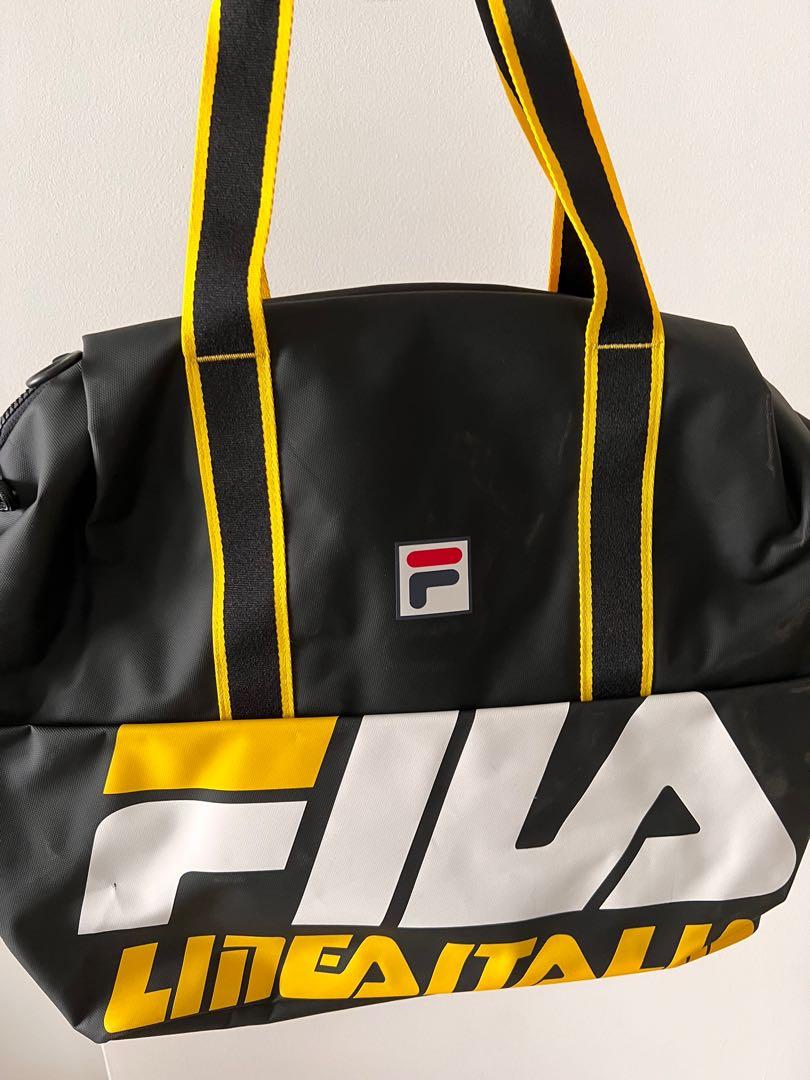 Yellow fila bag shop