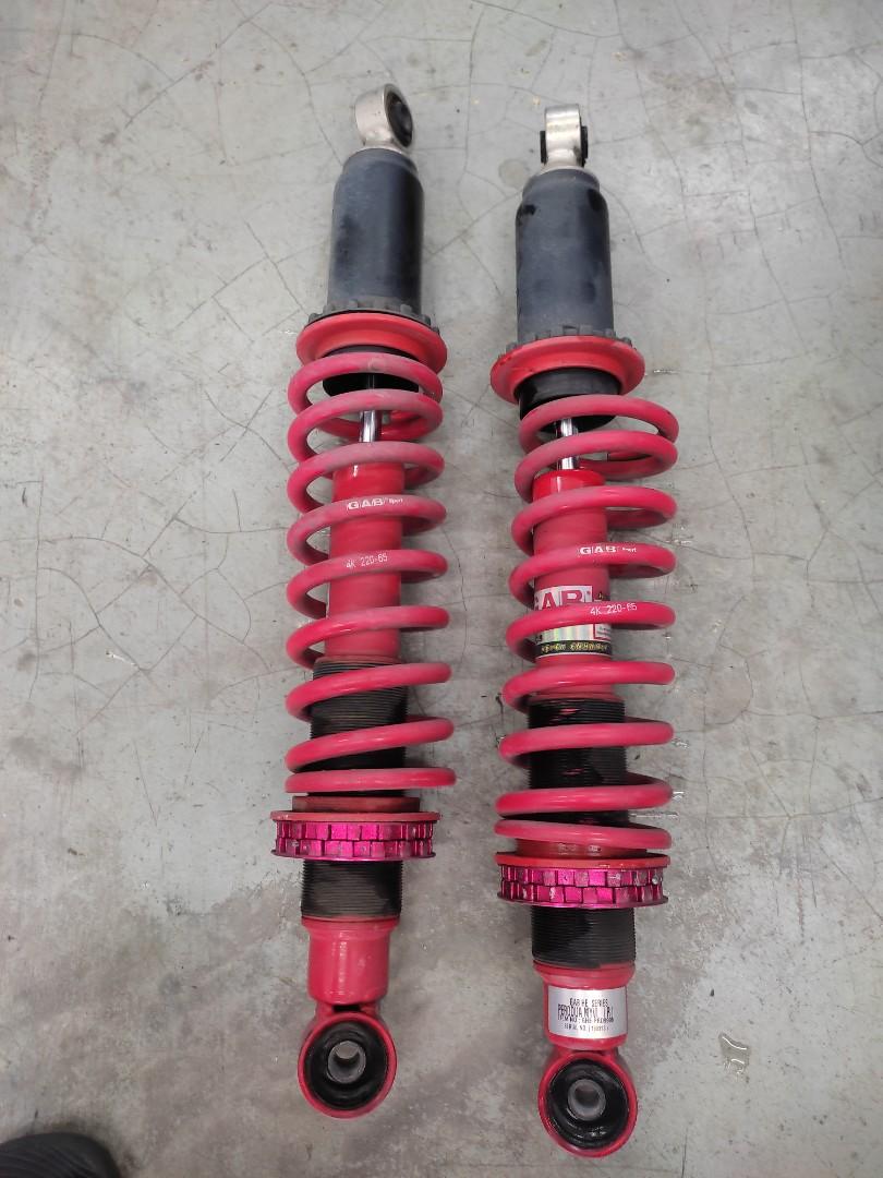 GAB Coilover (Category: Suspension & Handling) located in Singapore. Submitted by slimjimm (Listing ID 1179447985, Image 3). Description: GAB coil over for Perodua Myvi. No Leak or squeak..