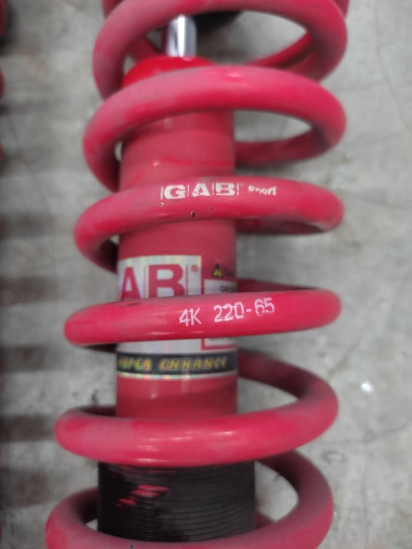 GAB Coilover (Category: Suspension & Handling) located in Singapore. Submitted by slimjimm (Listing ID 1179447985, Image 2). Description: GAB coil over for Perodua Myvi. No Leak or squeak..