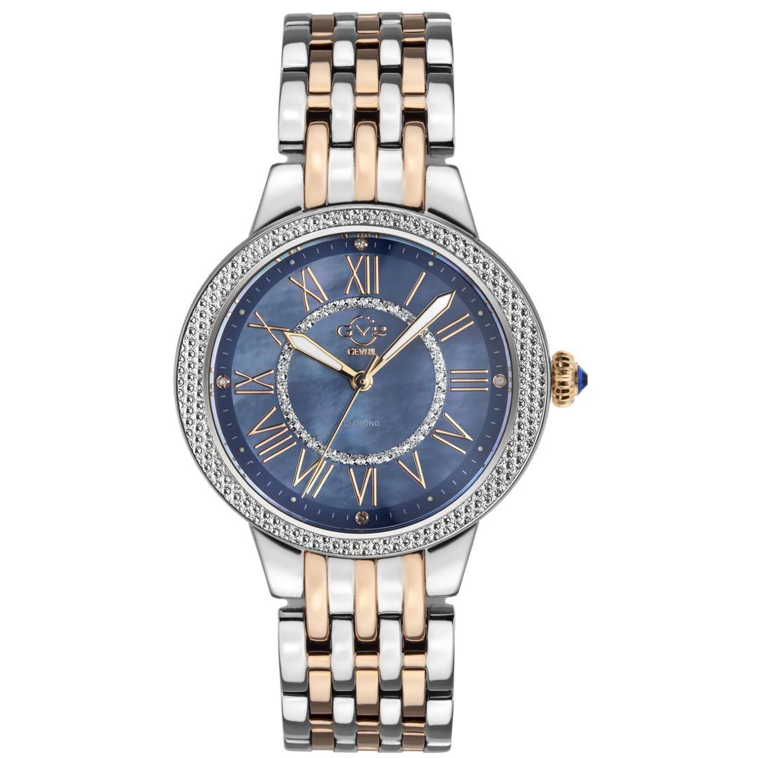 Gevril women's astor top diamond quartz watch 40mm