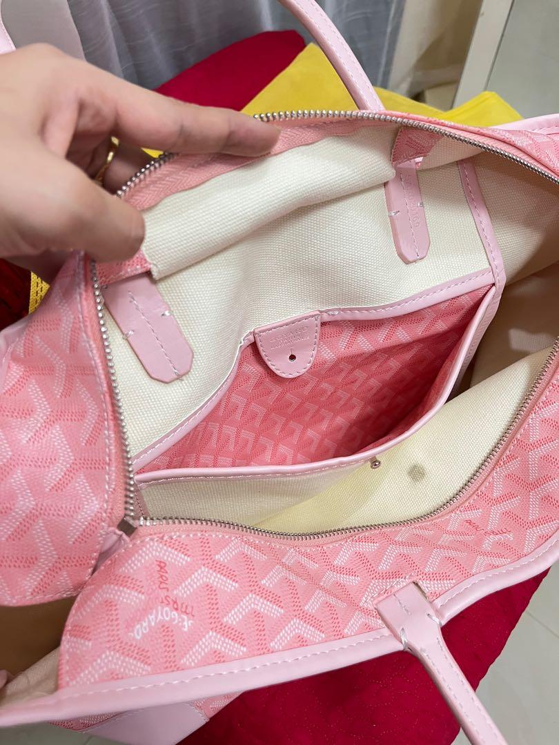 Goyard Mini Tote Pink, 女裝, 手袋及銀包, Tote Bags - Carousell