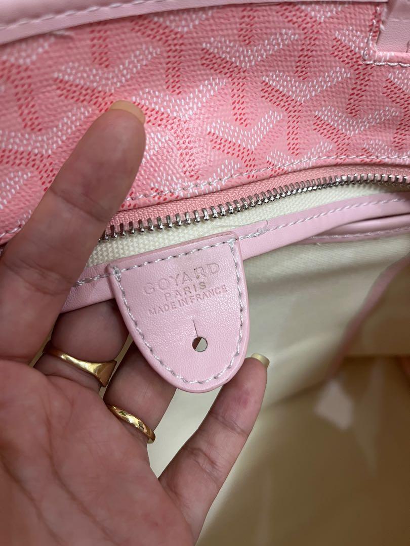 Goyard Tote MM in Babypink, Luxury, Bags & Wallets on Carousell