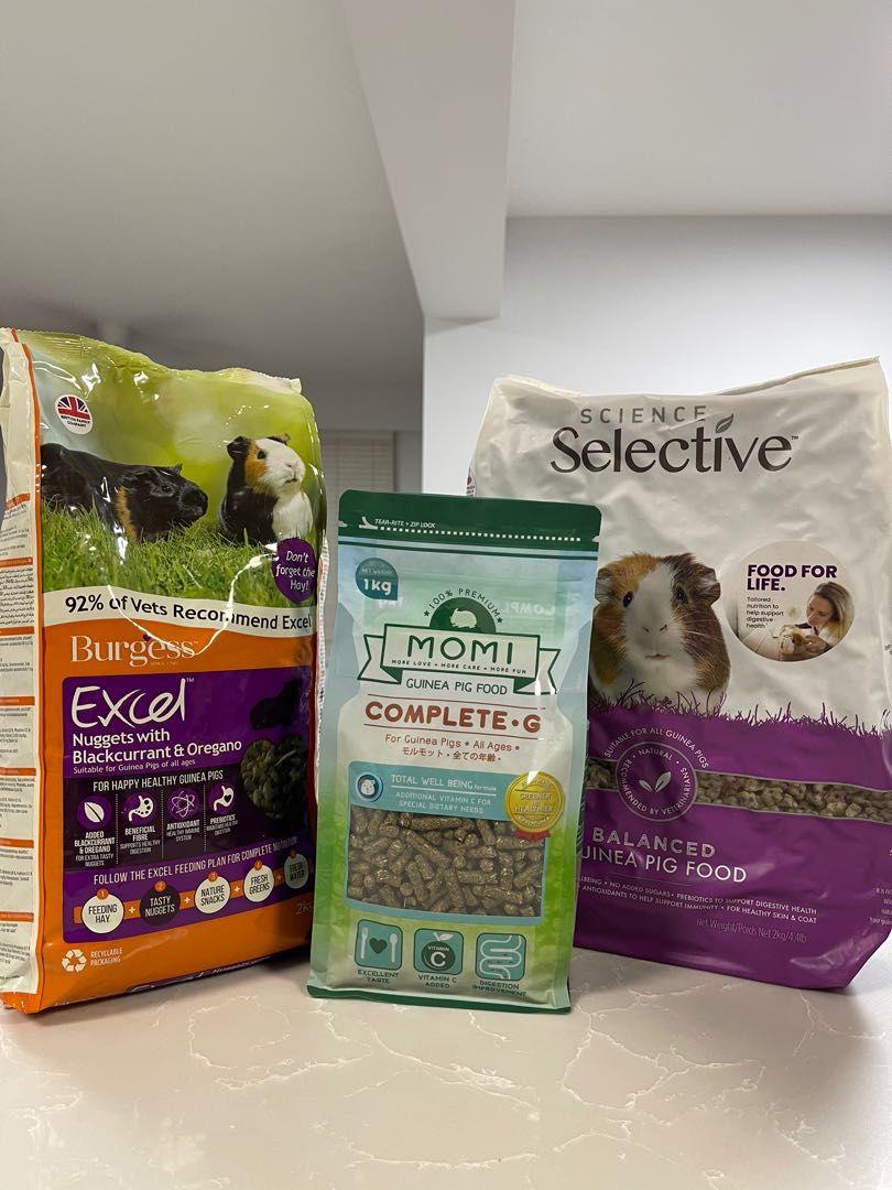 Guinea pig pellets food burgess, momi, science selective, Pet Supplies