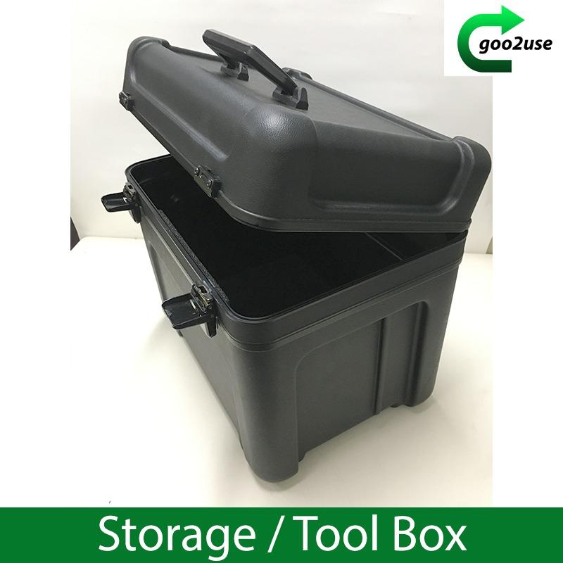 Heavy Duty Black Storage Tool Box, Furniture & Home Living, Home