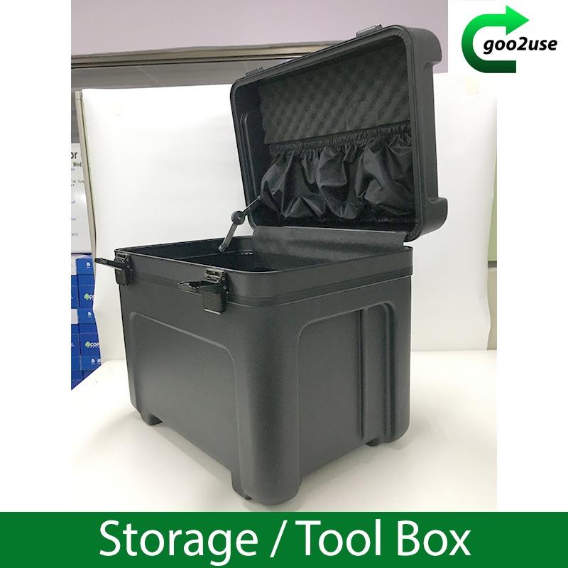 Heavy Duty Black Storage Tool Box, Furniture & Home Living, Home