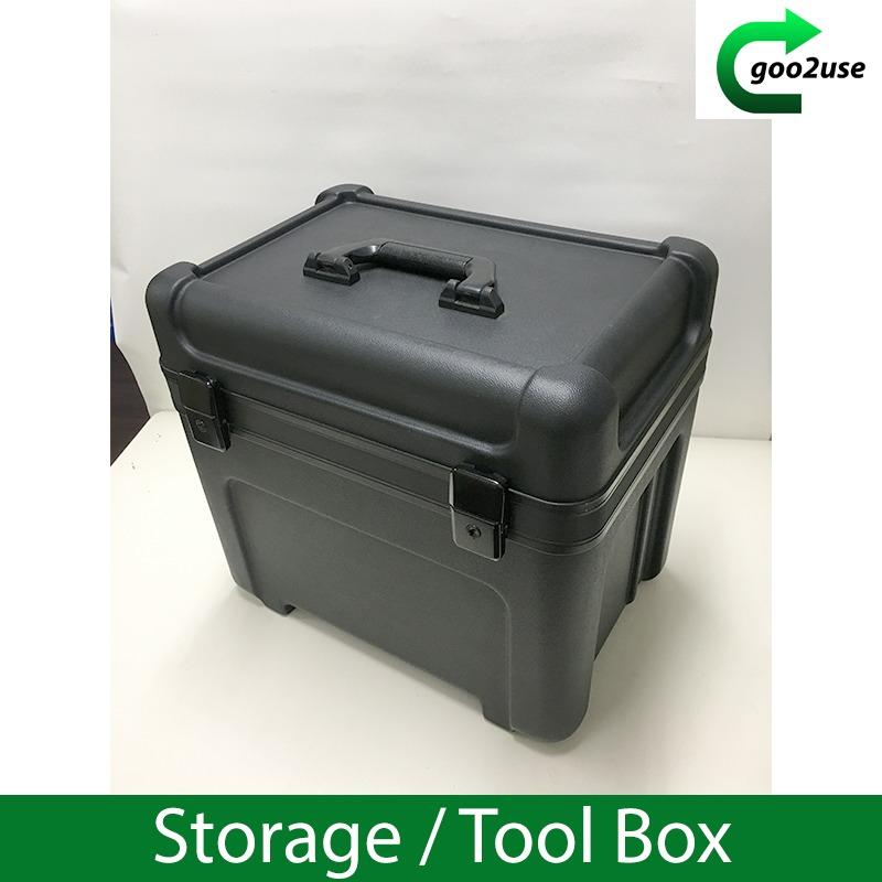 Heavy Duty Black Storage Tool Box, Furniture & Home Living, Home