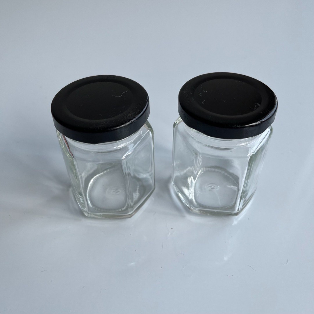 Hexagon Glass Bottle, Furniture & Home Living, Kitchenware & Tableware