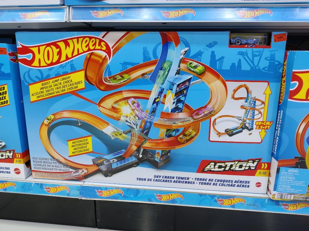 Hot Wheels Sky Crash Tower, Hobbies & Toys, Toys & Games on Carousell