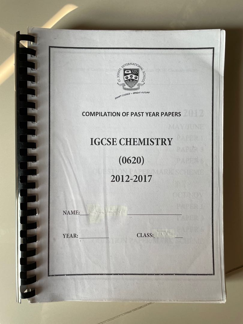 Igcse chemistry past year papers hobbies toys books magazines