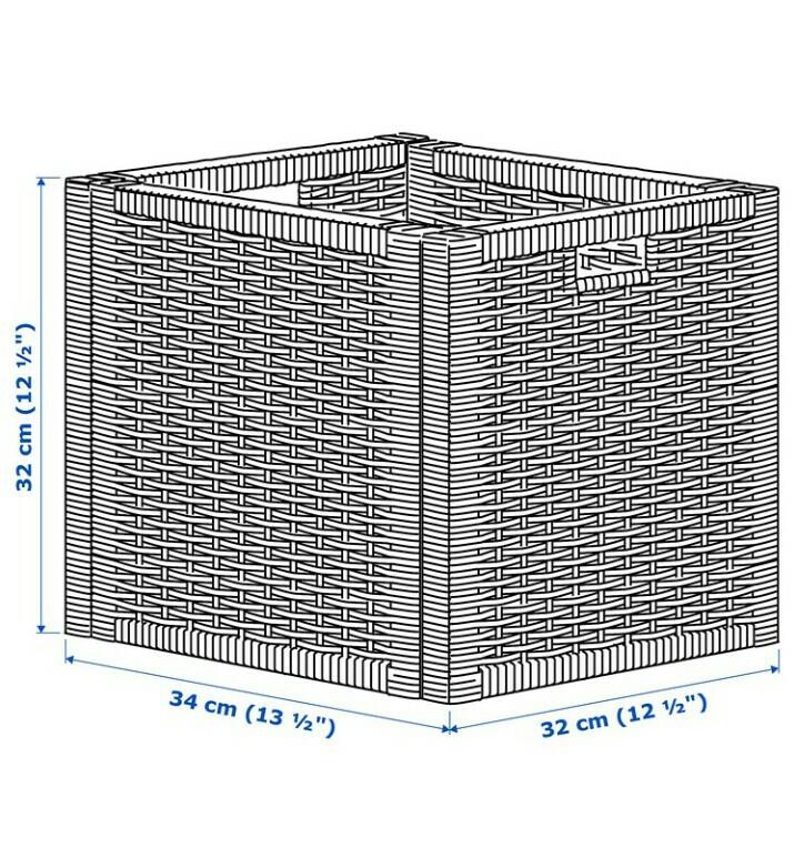Ikea Branas Basket Storage Box Dark Grey, Furniture & Home Living, Home