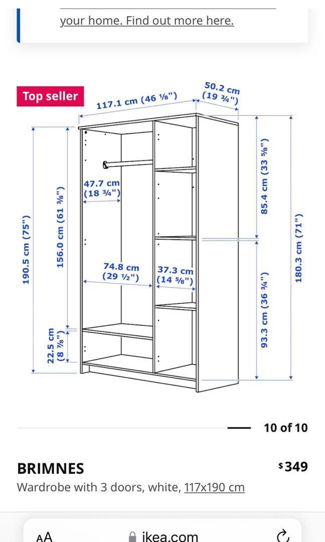 IKEA Wardrobe, Furniture & Home Living, Furniture, Shelves,