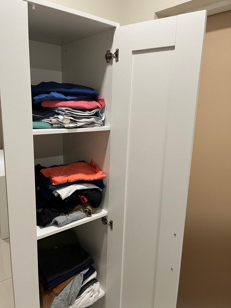 Ikea wardrobe sale with mirror brimnes