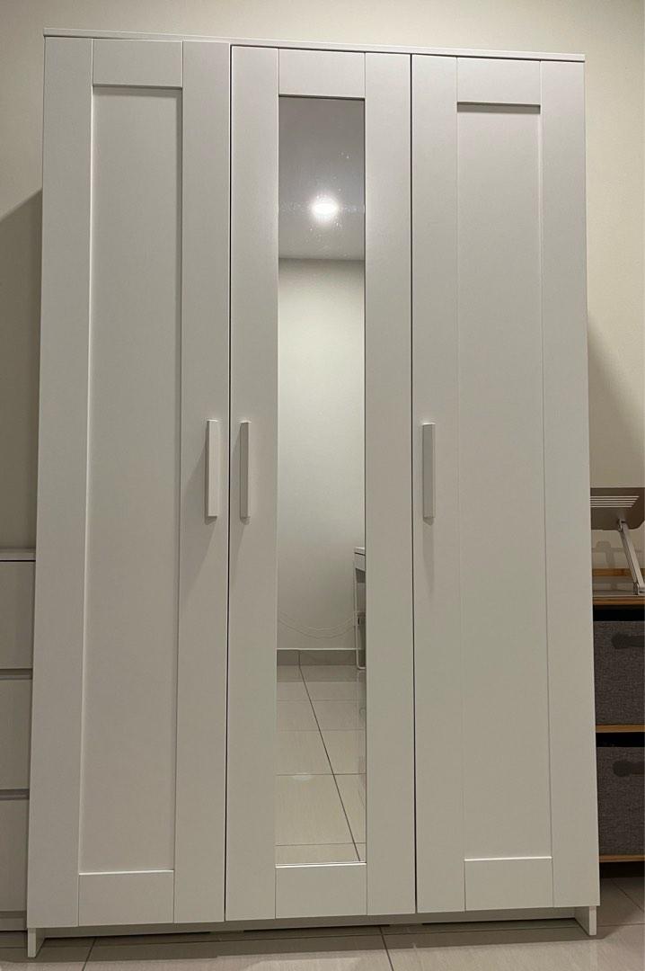 Ikea brimnes shop wardrobe with mirror