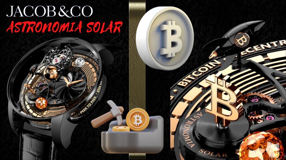 Jacob 捷克豹[NEW] Astronomia Solar BITCOIN Tourbillon AS310