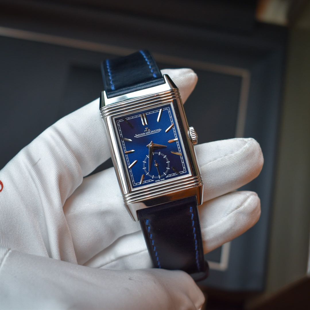 Jlc reverso deals blue dial