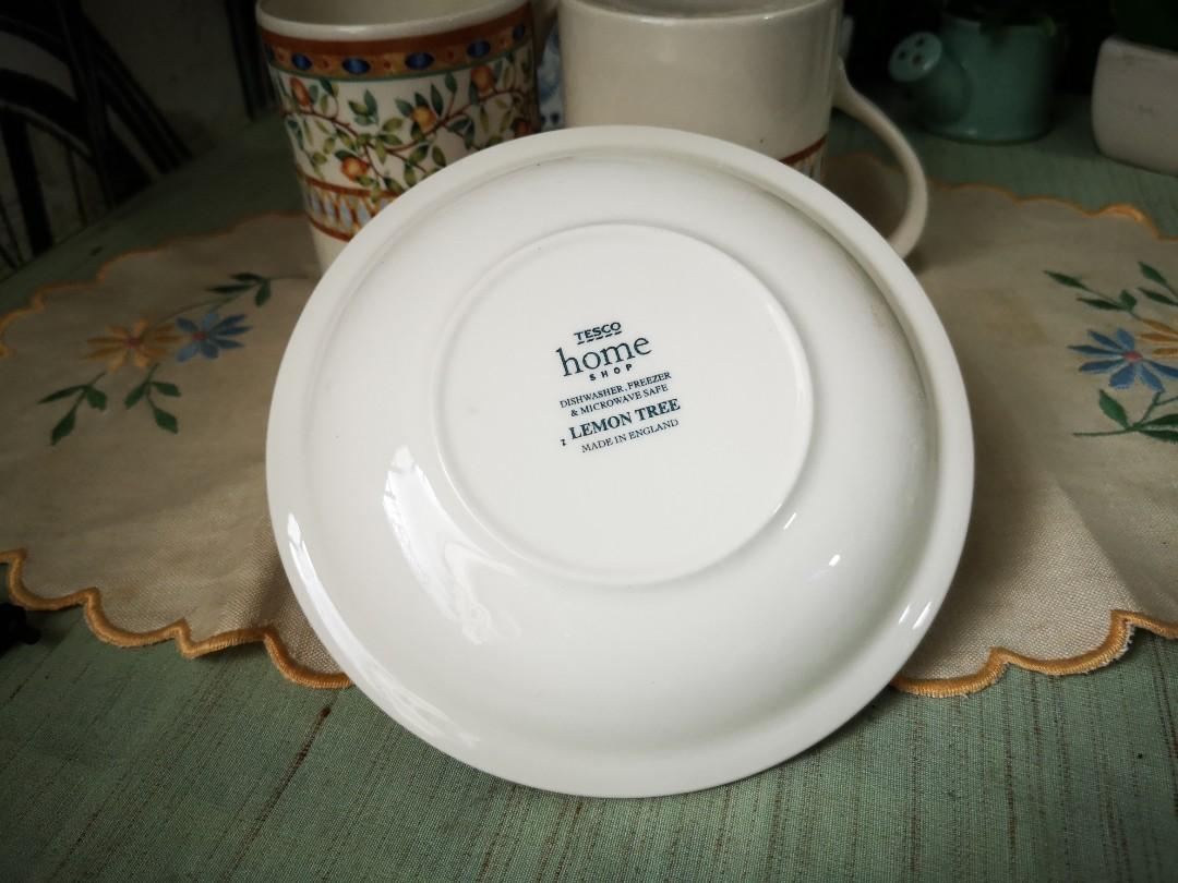 Johnson Brothers Tesco Lemon Tree Cup and Saucer, Furniture & Home