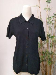 Thrift Kemeja Atasan Hitam Wanita