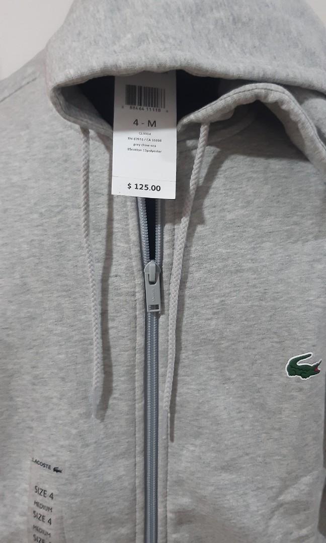 Jaket hoodie lacoste clearance