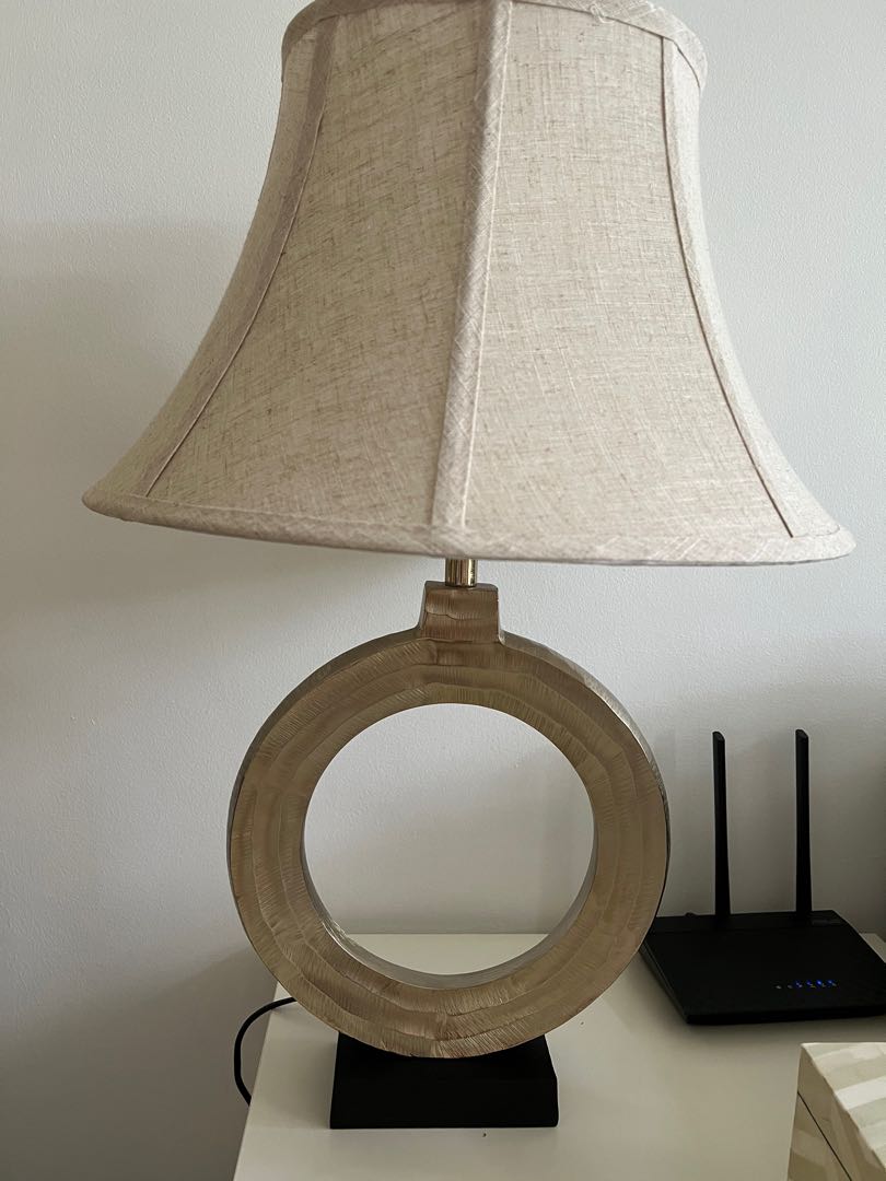 chunky wooden table lamps