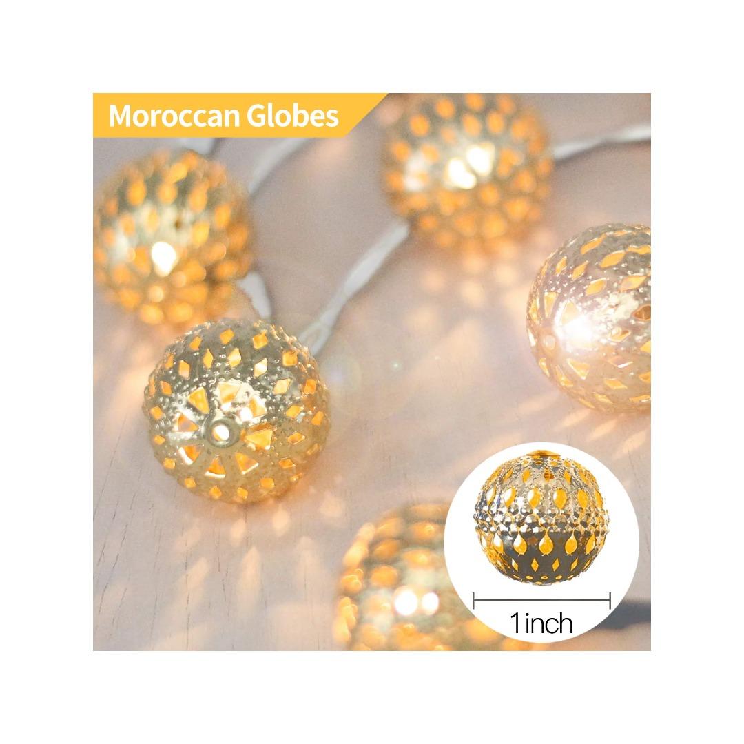 Lichtketting met 20 ballen - Kerstverlichting kopen? | Korting tot 33
