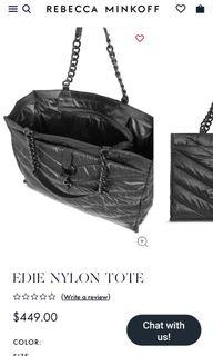 Rebecca+Minkoff+Monroe+Saffiano+Tote+Bag+Purse+Black+Leather for sale  online