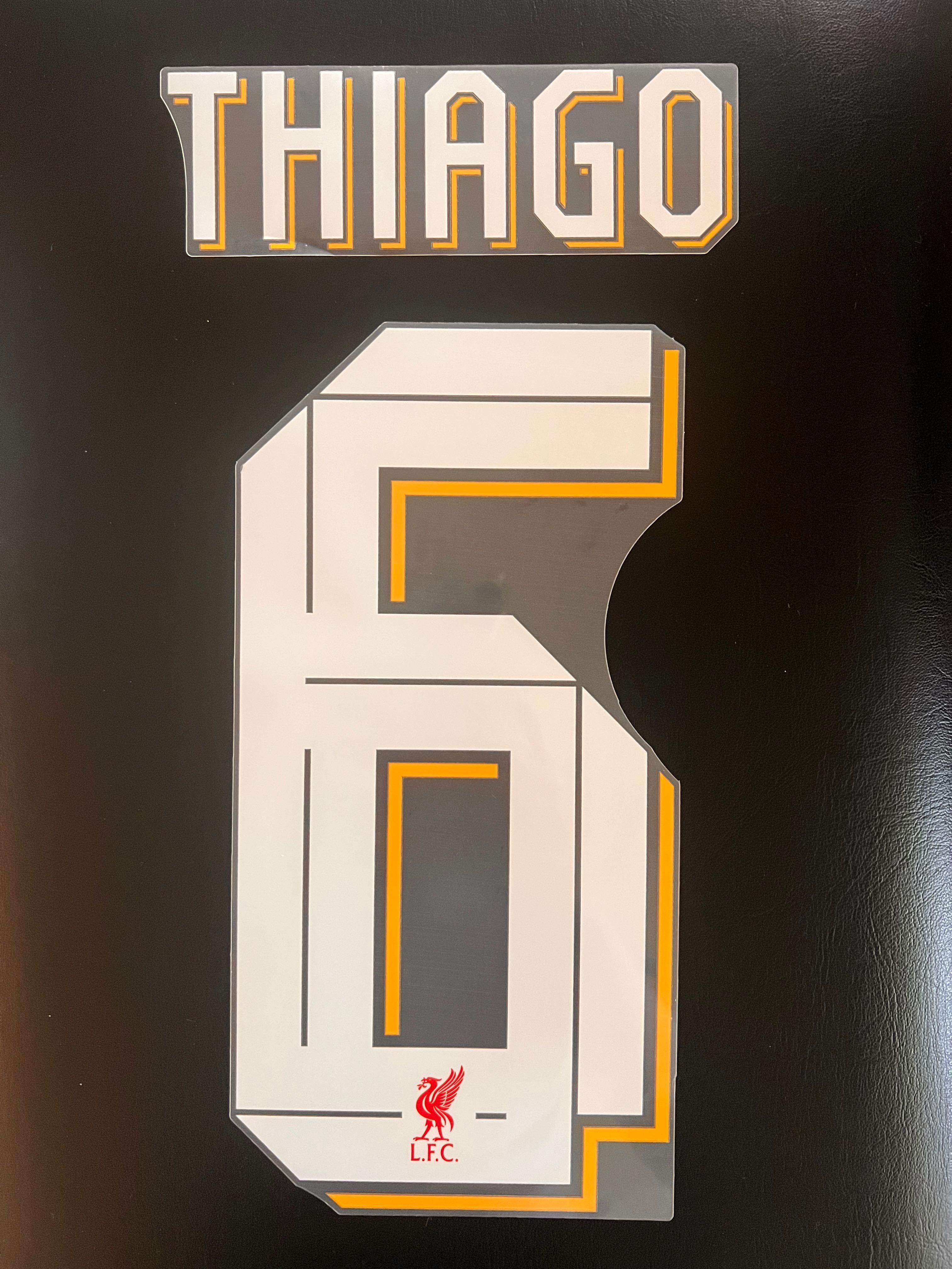 Thiago Alcntara Premier League Thiago 6 Liverpool Shirt LIVERPOOL