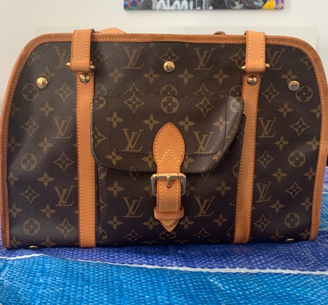 Louis Vuitton small dog carrier. Authentic Luxury Bags Wallets