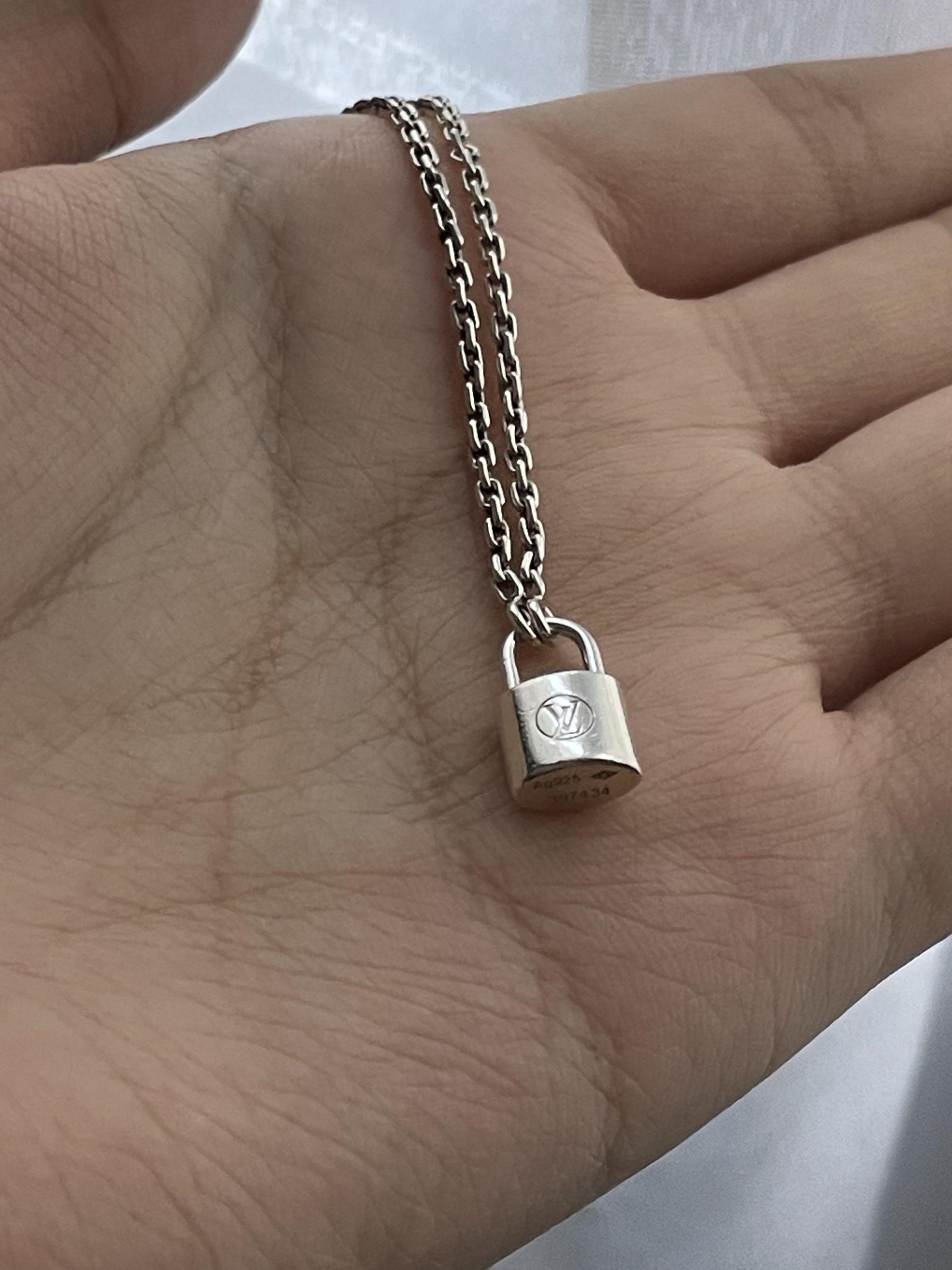 LV unicef SILVER LOCKIT Necklace, Luxury, Accessories on Carousell